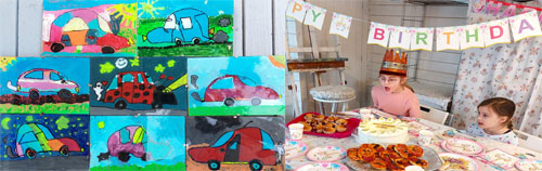 Kindergeburtstag Atelier im Knauer-Garten