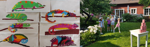 Kindergeburtstag Atelier im Knauer-Garten